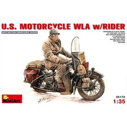 MiniArt U.S. Motorcycle WLA w/Rider (1:35)