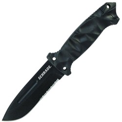 Schrade 3/4 Tang Partially Serrated Knife SCHF40