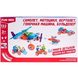 FUN RED Airplane, Motorcycle, Racing Car, Helicopter, Bulldozer FRCF012