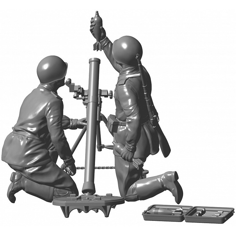 Zvezda Soviet Motorcycle M-72 with 82 mm Mortar (1:35)
