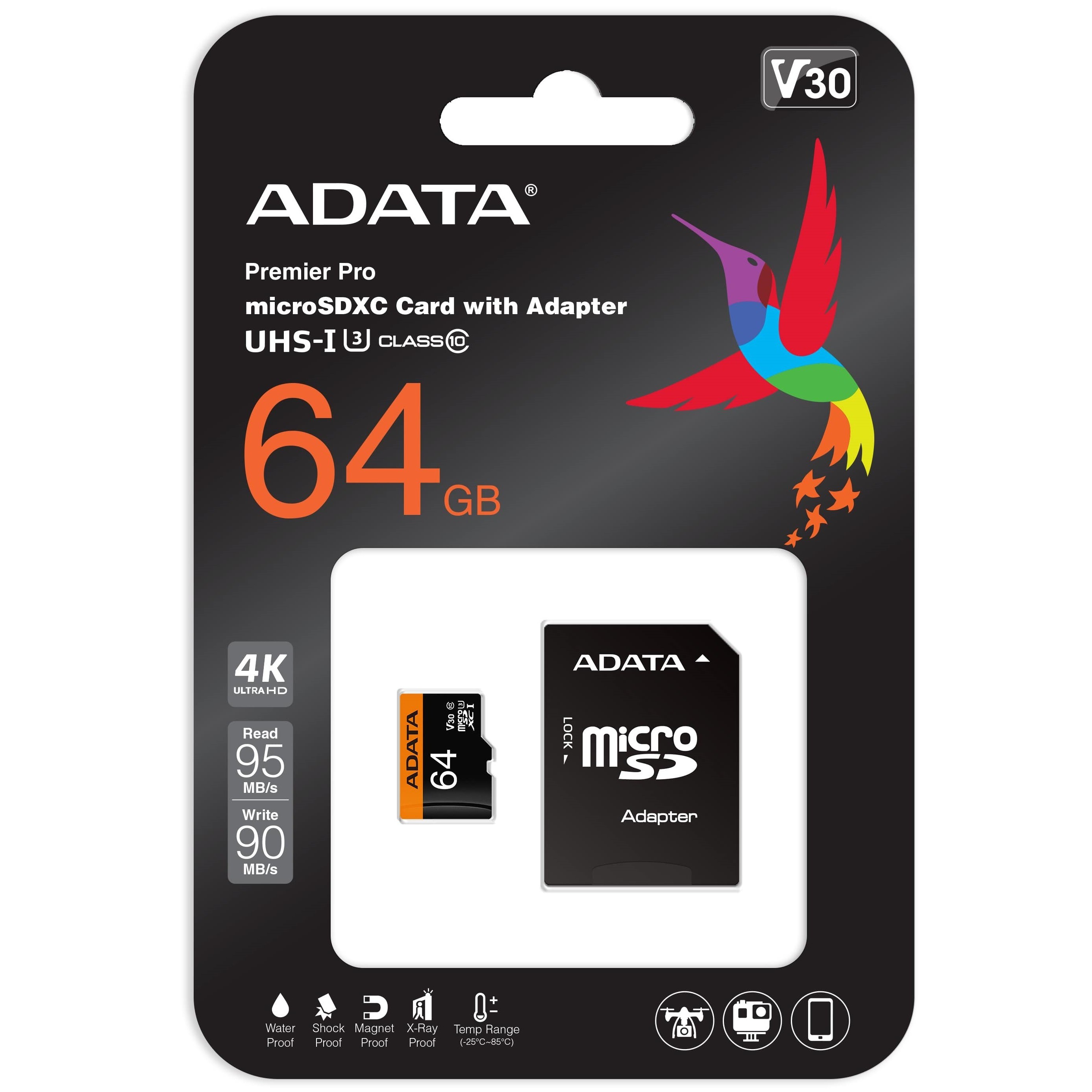 A-Data Premier Pro microSDXC UHS-I U3 Class 10 V30G