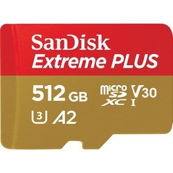 SanDisk Extreme Plus V30 A2 microSDXC UHS-I U3 512Gb