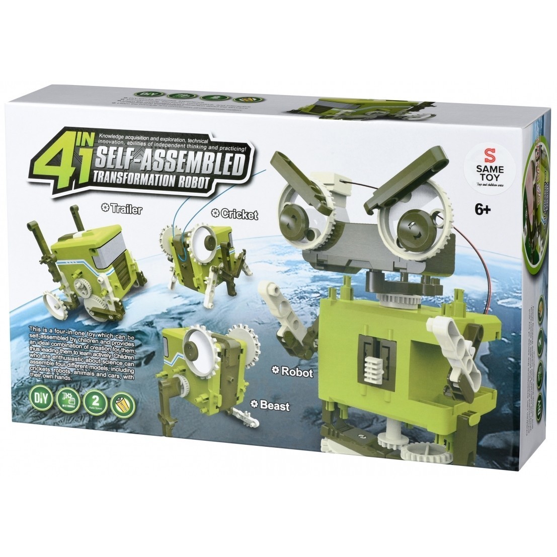 Same Toy Self-Assembled Transformation Robot DIY002UT 4 in 1