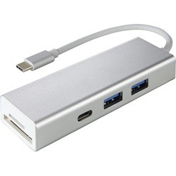 Hama USB 3.1 Type-C Hub 1:3 Aluminium Card Reader