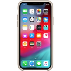 Apple Silicone Case for iPhone XS Max (бежевый)