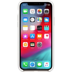 Apple Silicone Case for iPhone XS Max (белый)