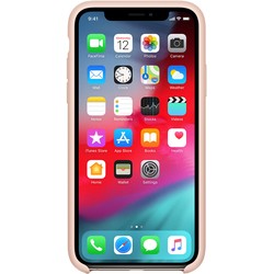 Apple Silicone Case for iPhone XS Max (коричневый)