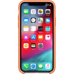 Apple Silicone Case for iPhone XS Max (оранжевый)