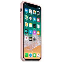 Apple Silicone Case for iPhone X/XS (бежевый)