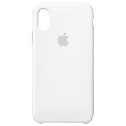 Apple Silicone Case for iPhone X/XS (белый)