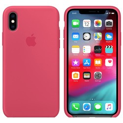 Apple Silicone Case for iPhone X/XS (красный)