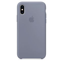 Apple Silicone Case for iPhone X/XS (серый)