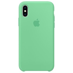 Apple Silicone Case for iPhone X/XS (зеленый)