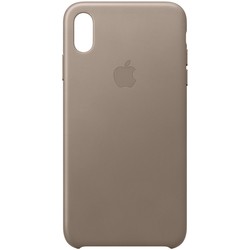Apple Leather Case for iPhone XS Max (бежевый)