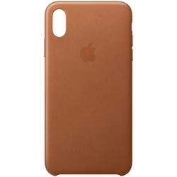 Apple Leather Case for iPhone XS Max (коричневый)