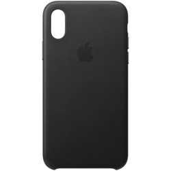 Apple Leather Case for iPhone X/XS (черный)