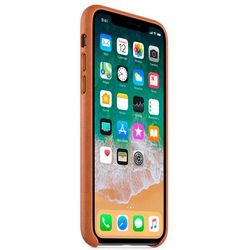 Apple Leather Case for iPhone X/XS (коричневый)