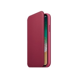 Apple Leather Case for iPhone X/XS (розовый)