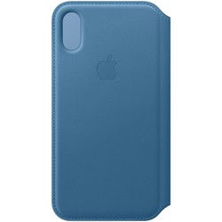 Apple Leather Folio for iPhone X/XS (синий)
