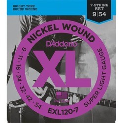 DAddario XL Nickel Wound 7-String 9-54