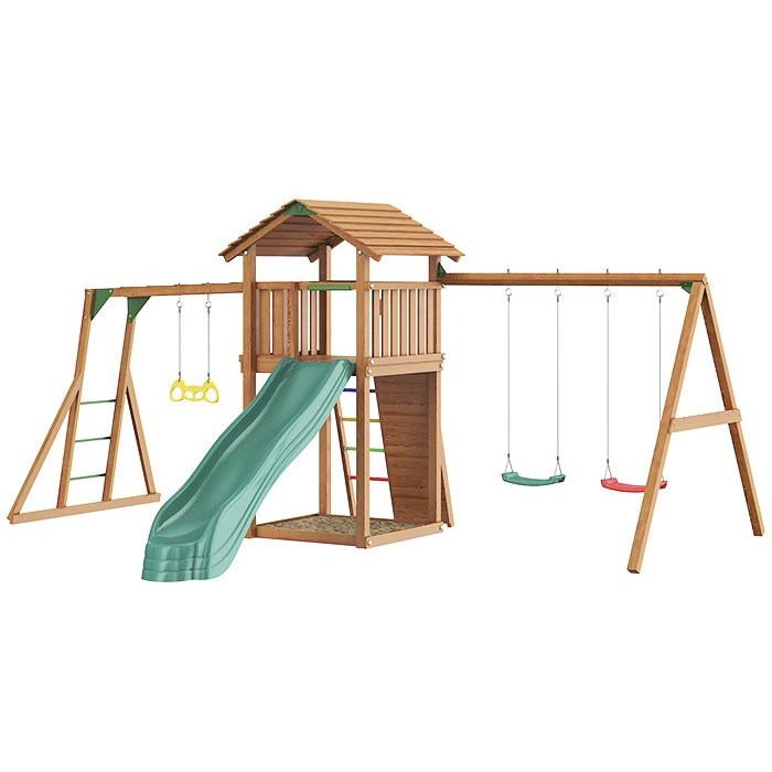Jungle Gym Cottage + Swing + Rock + Rukohod