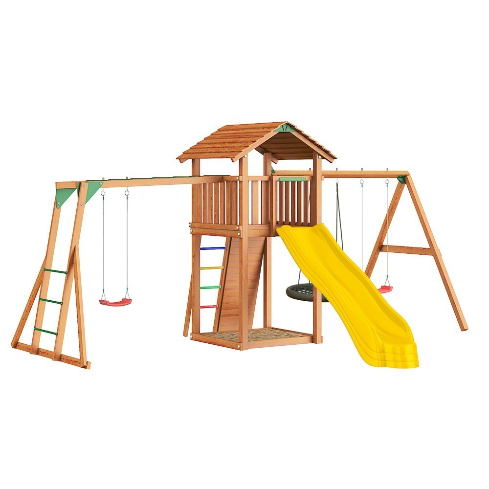 Jungle Gym Cottage + Swing + Rock + Rukohod