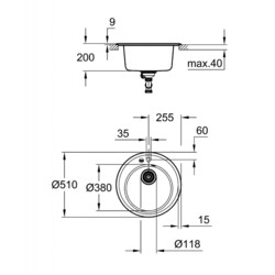 Grohe K200 31656 (черный)