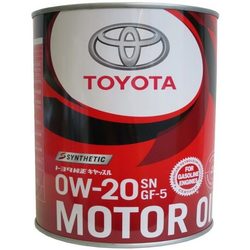 Toyota Motor Oil 0W-20 SN/GF-5 Synthetic 1L