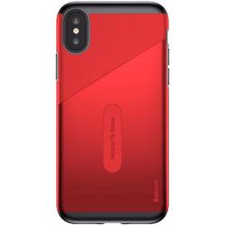 BASEUS Card Pocket Case for iPhone X/Xs (красный)
