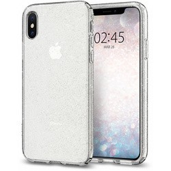Spigen Liquid Crystal Glitter for iPhone Xs Max (серебристый)