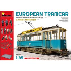 MiniArt European Tramcar w/Crew and Passengers (1:35)