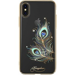 Kingxbar Exquisite Stones Feather for iPhone X/Xs
