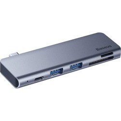 BASEUS USB-C to 2xUSB3.0+USB-C+microSD+SD HUB