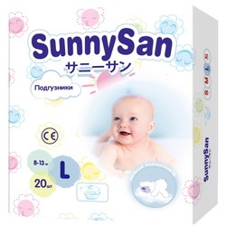 SunnySan Diapers L / 20 pcs