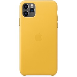 Apple Leather Case for iPhone 11 Pro Max (желтый)