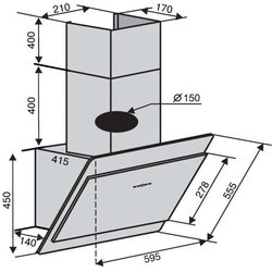 VENTOLUX Trevi 60 BK 1000 TRC MM