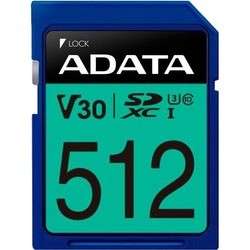 A-Data Premier Pro SDXC UHS-I U3 Class 10 (V30S) 512Gb