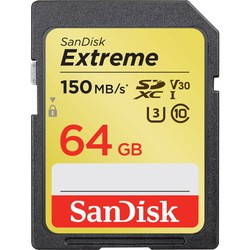 SanDisk Extreme SDXC Class 10 UHS-I U3 150MB/s 64Gb