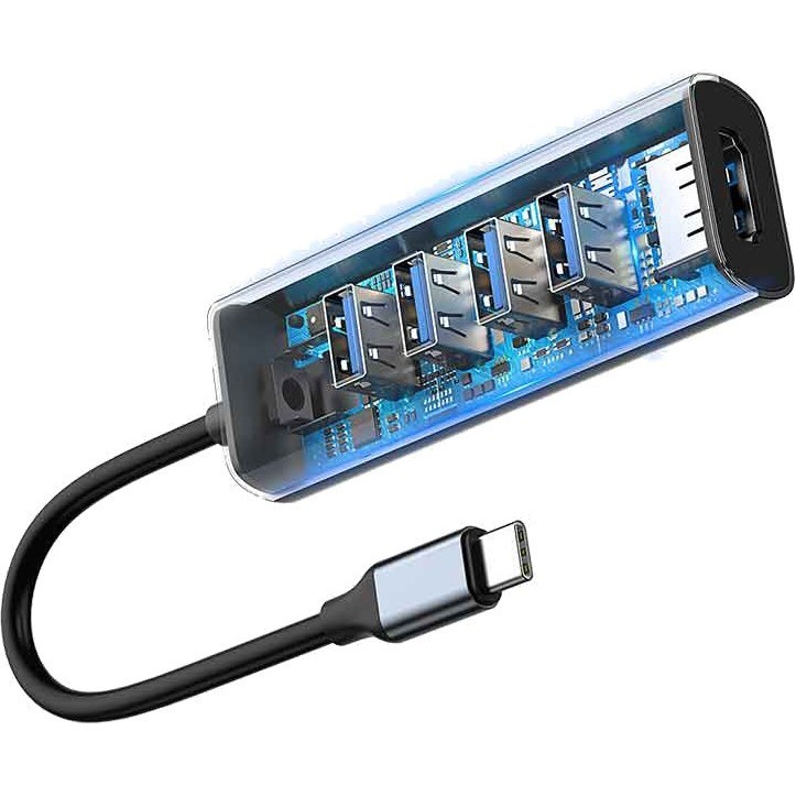 BASEUS Type-C to 4xUSB3.0+HDMI