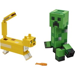 Lego BigFig Creeper and Ocelot 21156