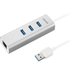 ANKER Aluminum 3-Port USB 3.0 with Ethernet Hub