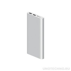 Xiaomi Mi Power Bank 3 2xUSB A + USB C 10000 (серебристый)