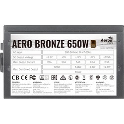 Aerocool Aero Bronze 650W