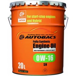 Autobacs Fully Synthetic 0W-16 API SN 20L