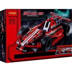 Decool Dazzling Red Recing Car 3412