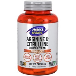 Now Arginine and Citrulline Caps 120 cap