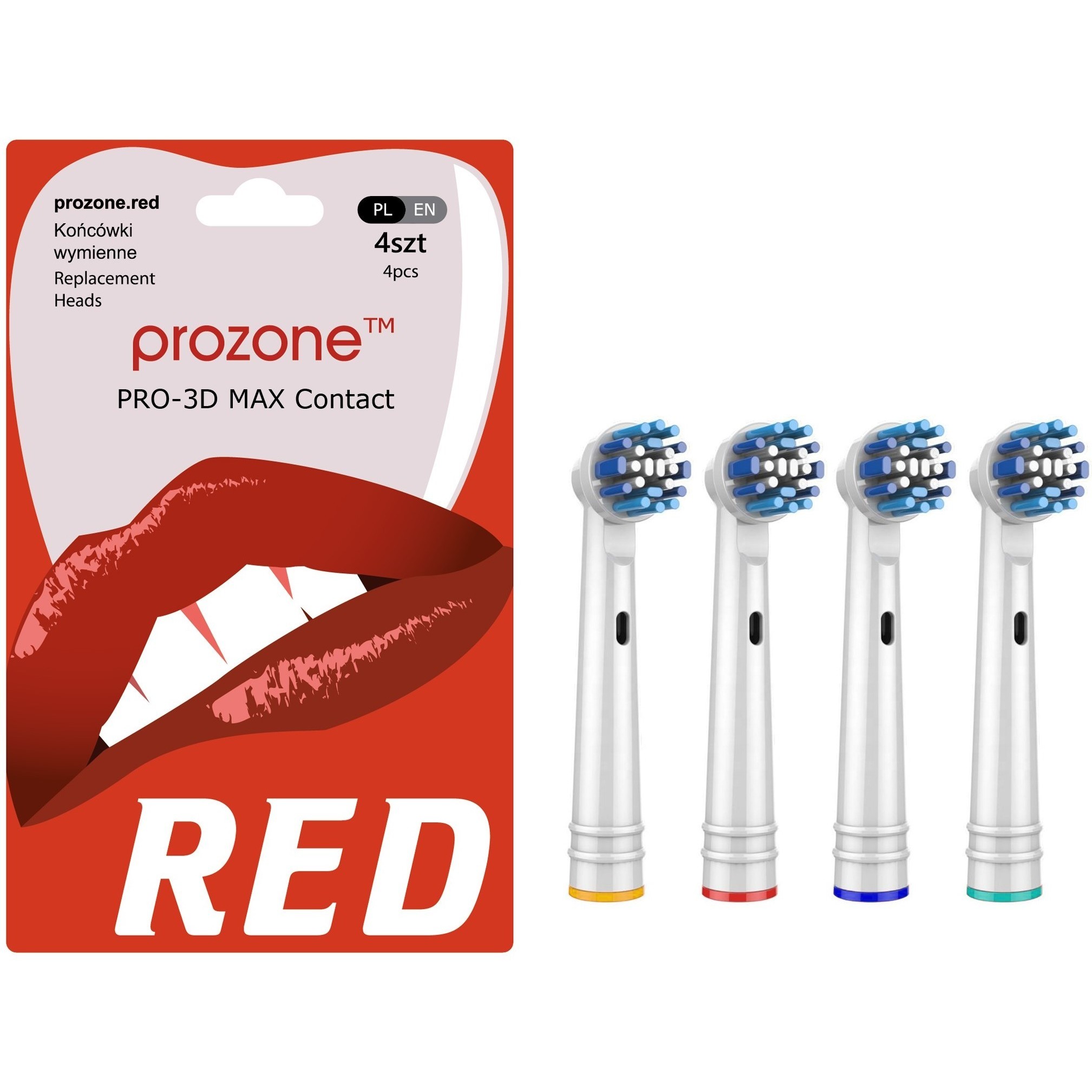 Prozone PRO-3D Max Contact 4pcs for Oral-B