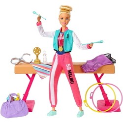 Barbie Gymnastics Playset with Doll Balance Beam GJM72