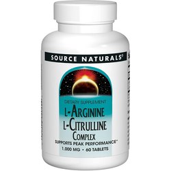 Source Naturals L-Arginine L-Citrulline Complex 120 tab