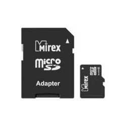 Mirex microSDHC Class 10 4Gb + Adapter